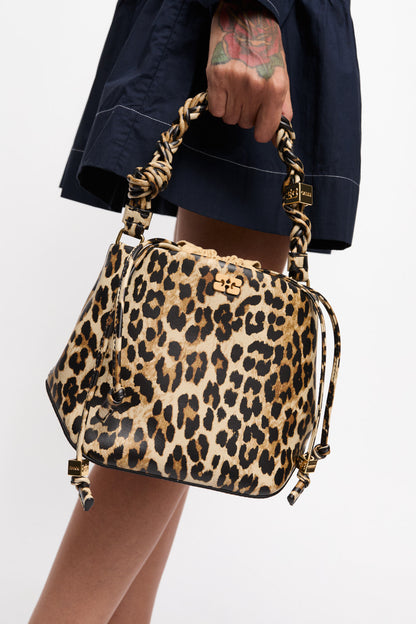 LEOPARD BOU BUCKET BAG