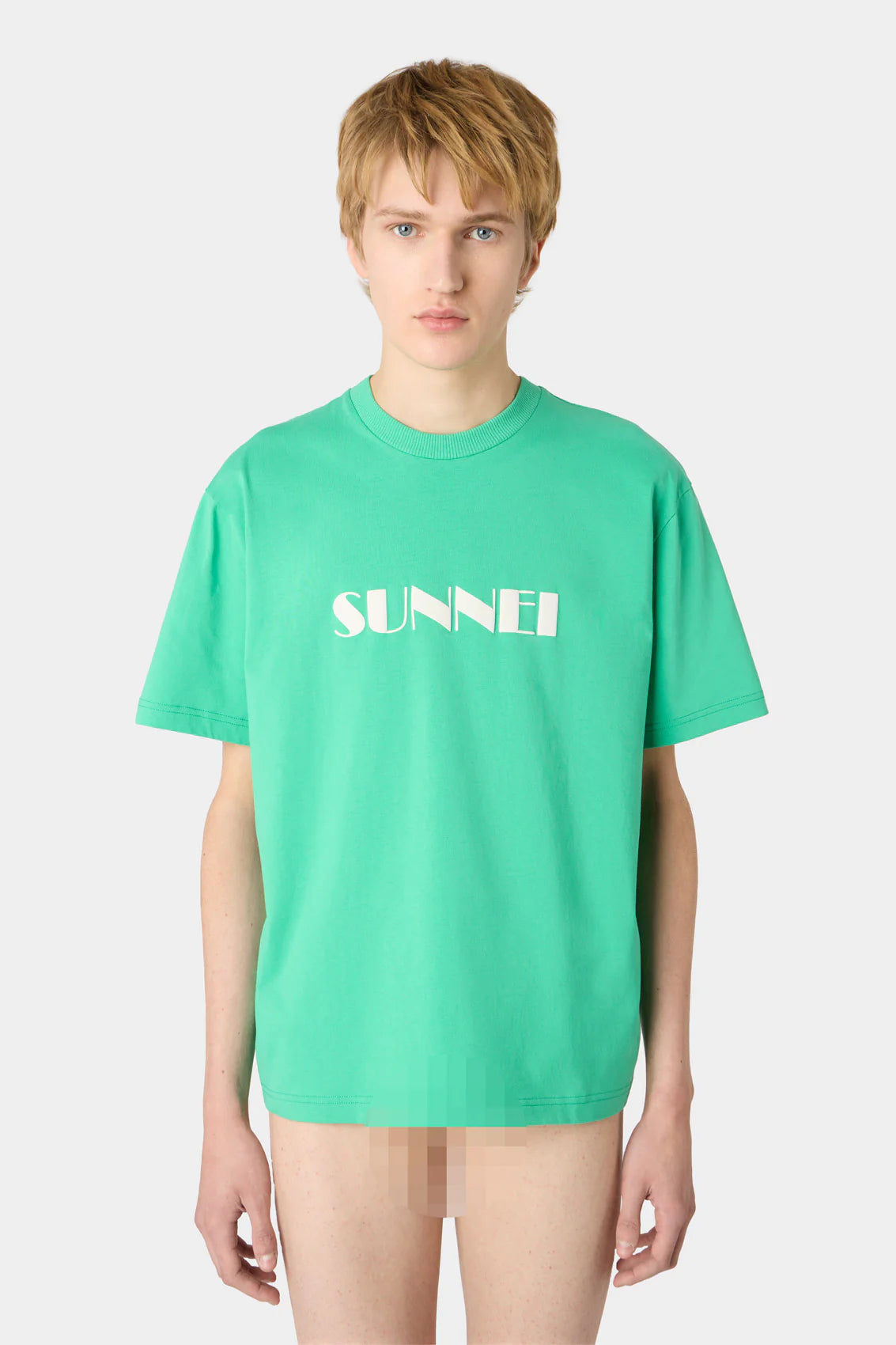 BIG LOGO SPRAYED T-SHIRT EMERALD GREEN