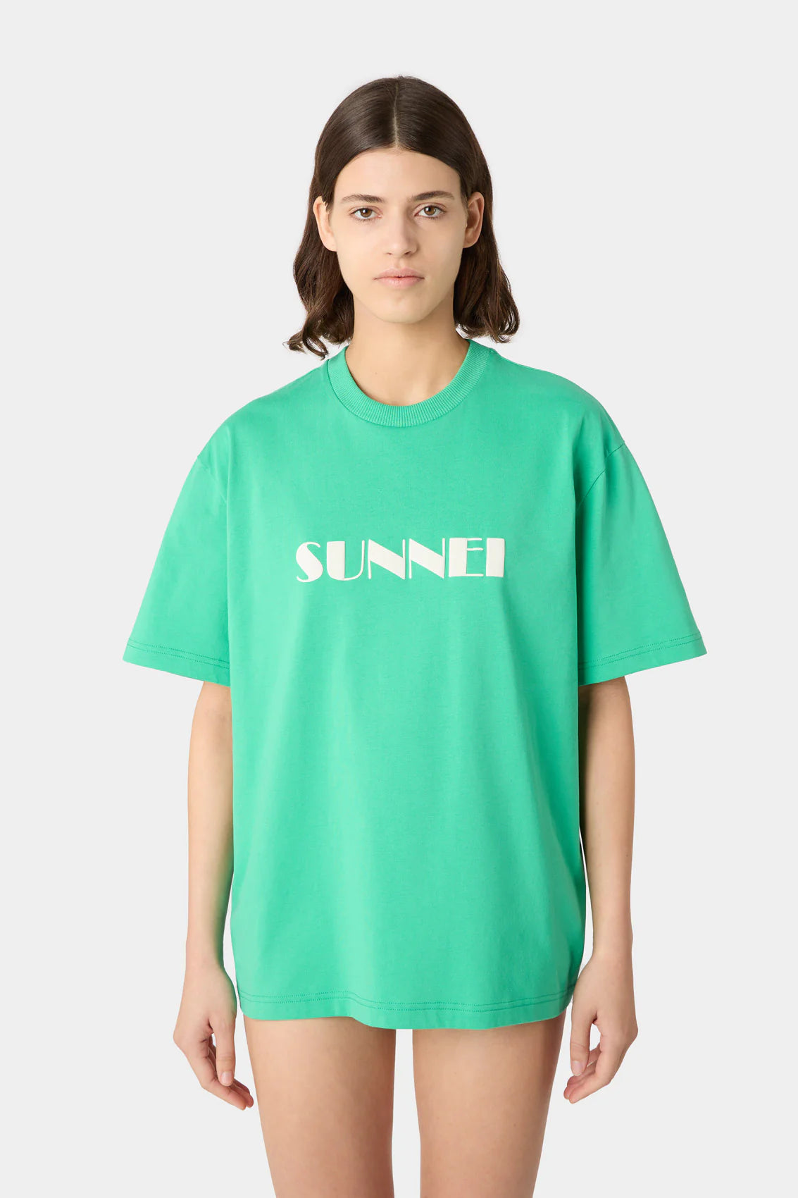 BIG LOGO SPRAYED T-SHIRT EMERALD GREEN