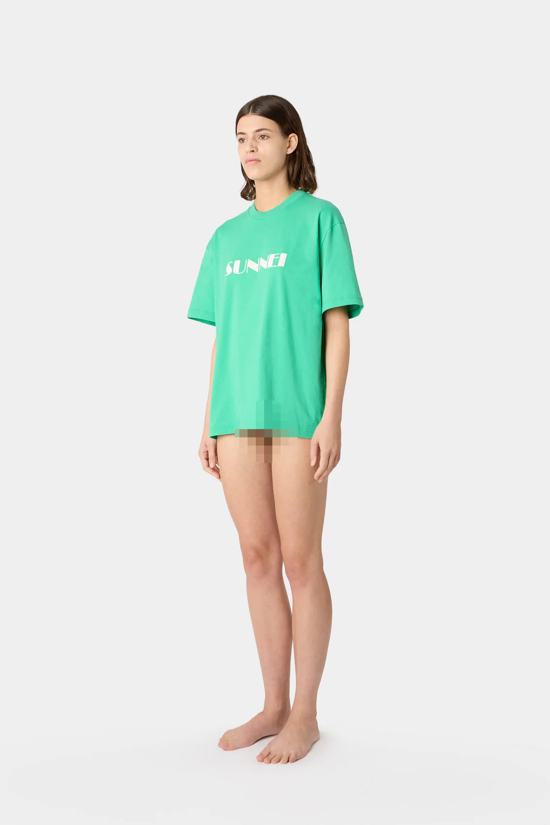 BIG LOGO SPRAYED T-SHIRT EMERALD GREEN