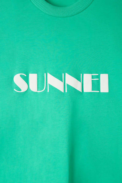 BIG LOGO SPRAYED T-SHIRT EMERALD GREEN