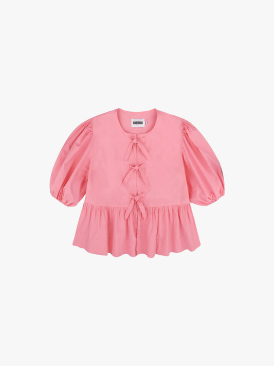 THE PEPLUM TOP PINK LEMONADE