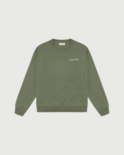 WORDMARK CREWNECK OLIVE