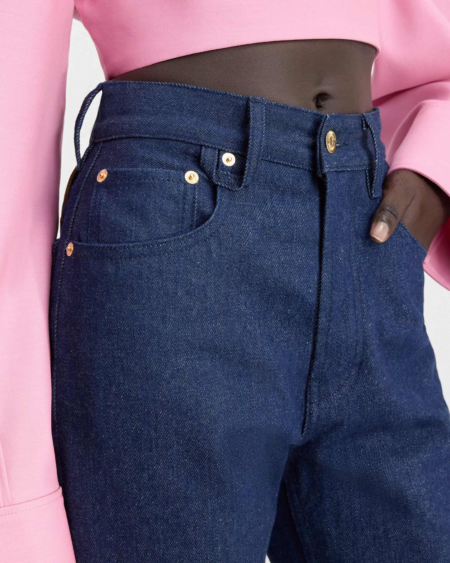 LE DE NÎMES DROIT DENIM PANTS