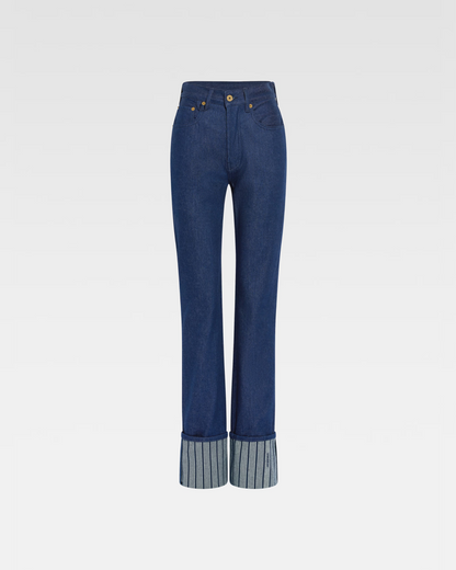 LE DE NÎMES DROIT DENIM PANTS