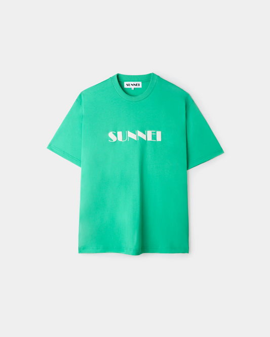 BIG LOGO SPRAYED T-SHIRT EMERALD GREEN