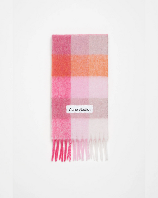 MOHAIR CHECKED SCARF