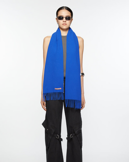 FRINGE WOOL SCARF - SKINNY