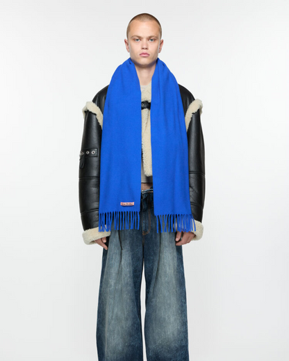 FRINGE WOOL SCARF - SKINNY