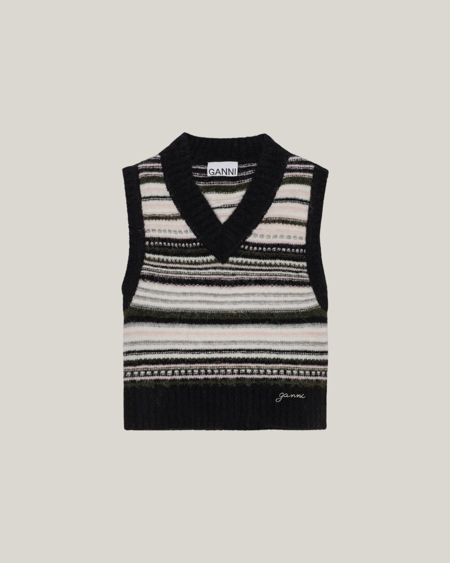 BLACK STRIPE VEST