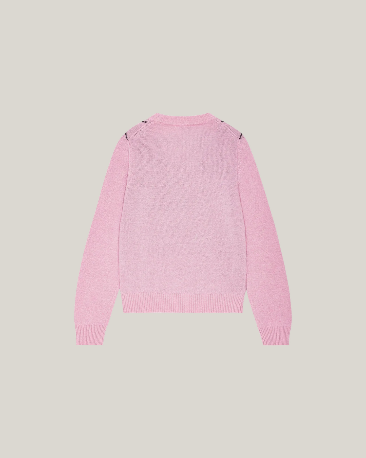 PINK GRAPHIC BOW SWEATER